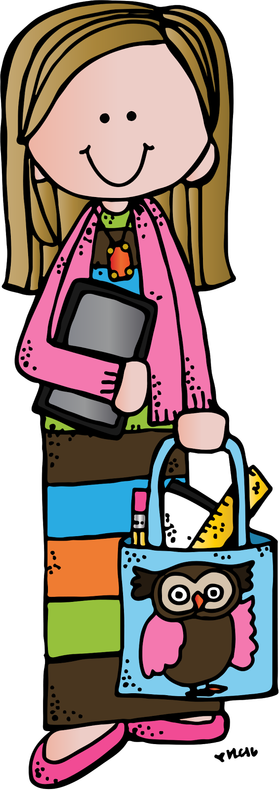 4th Grade Frolics - Melonheadz Teacher Clipart (565x1600), Png Download