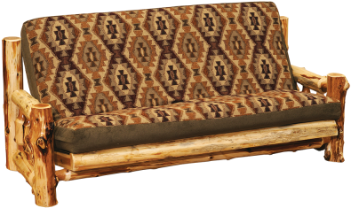 Fireside Lodge Furniture Cedar Futon - Fireside Lodge Cedar Futon Slipcover Upholstery: Ottawa (500x400), Png Download