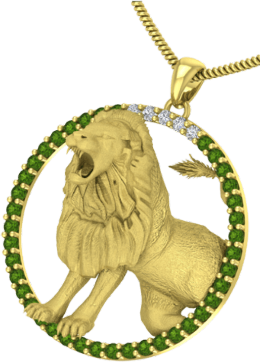 Leo Zodiac Pendant - Zodiac (540x980), Png Download