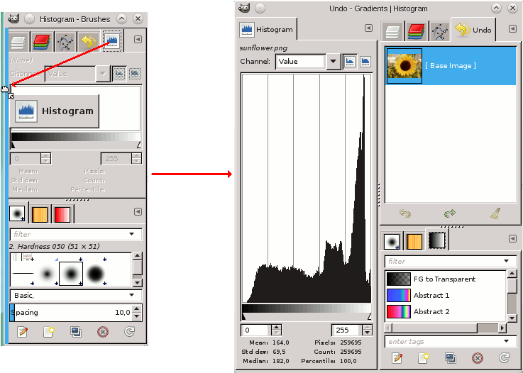Anclar Un Diálogo Al Borde De Un Empotrable - Layers Dock Gimp (1000x600), Png Download