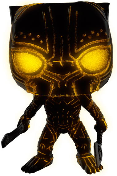Black Panther Movie - Funko Pop Evil Black Panther (387x570), Png Download