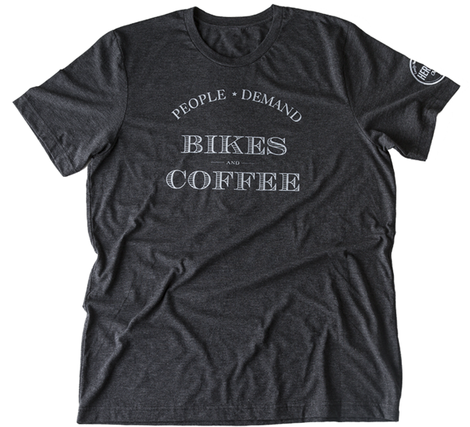 People Demand Bikes & Coffee - Active Shirt (700x700), Png Download