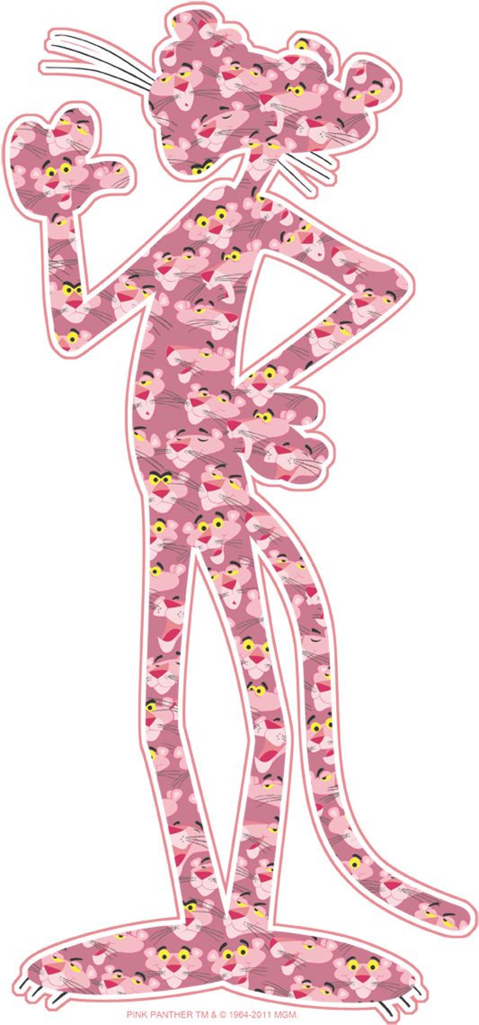 Pink Panther Heads Juniors Premium T-shirt - T-shirt (850x1152), Png Download