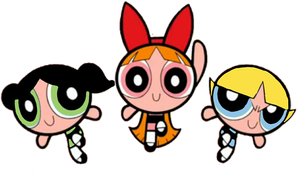 Image Powerpuff Girls Incorrect Color 5 Png Powerpuff - Powerpuff Girls July 2002 (1343x764), Png Download