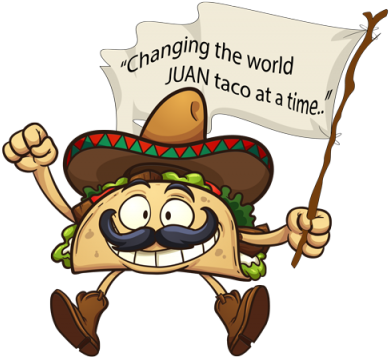 The Home Of Arizona's Finest Street Tacos - Cartoon Pictures Of Tacos (400x359), Png Download