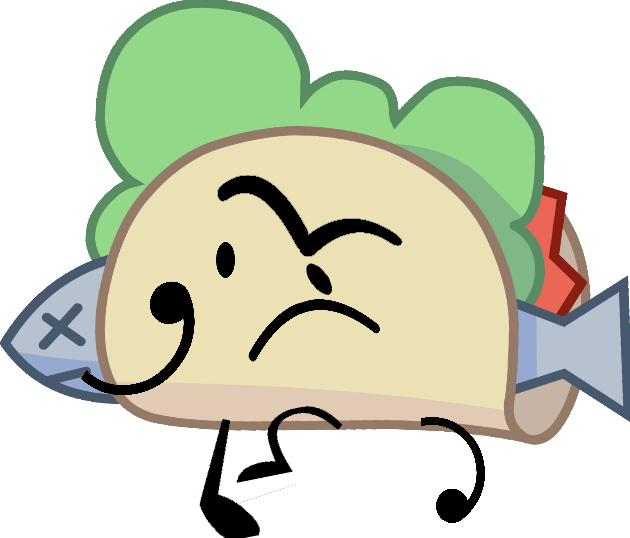 Taco Intro Pose - Battle For Dream Island Taco (630x538), Png Download