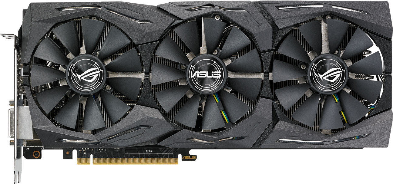 Rog Strix Gtx1080ti O11g Gaming 2d - Asus Geforce Gtx 1080ti Rog Strix 11gb Gddr5 Gaming (1395x683), Png Download