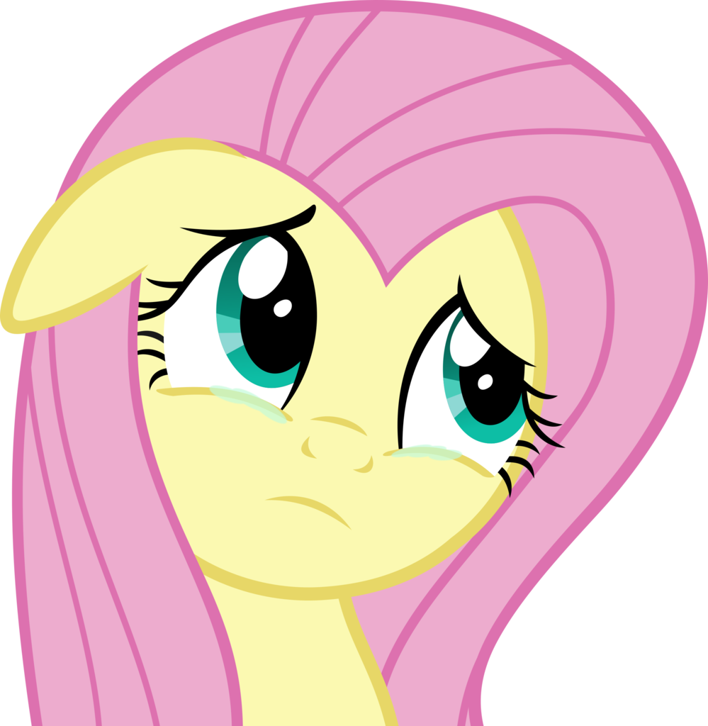 Slb94, Crying, Fluttershy, Frown, Sad, Safe, Simple - Mlp Flutterdash Kiss (999x1024), Png Download
