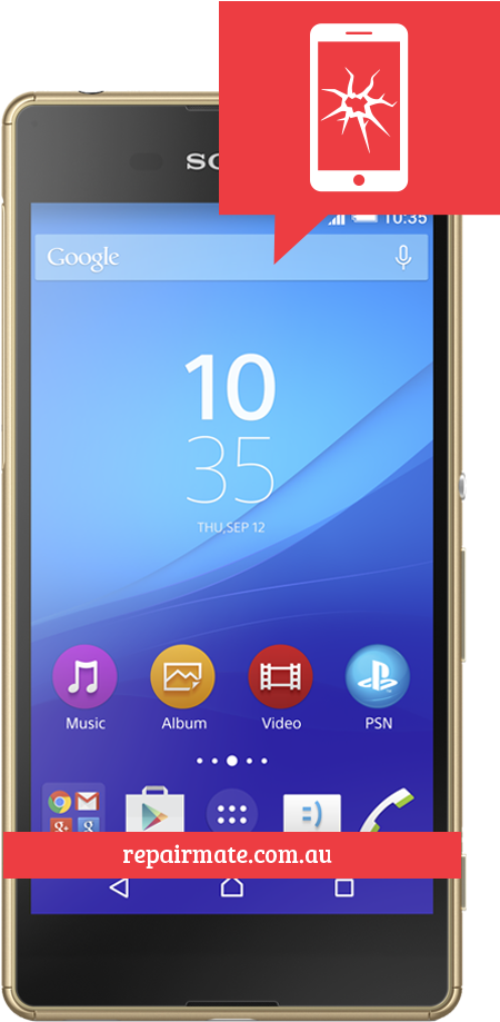 This Repair Applies To Sony Xperia M5 Mobile Phone - Sony Xperia M5 White Mobile Phone (500x930), Png Download