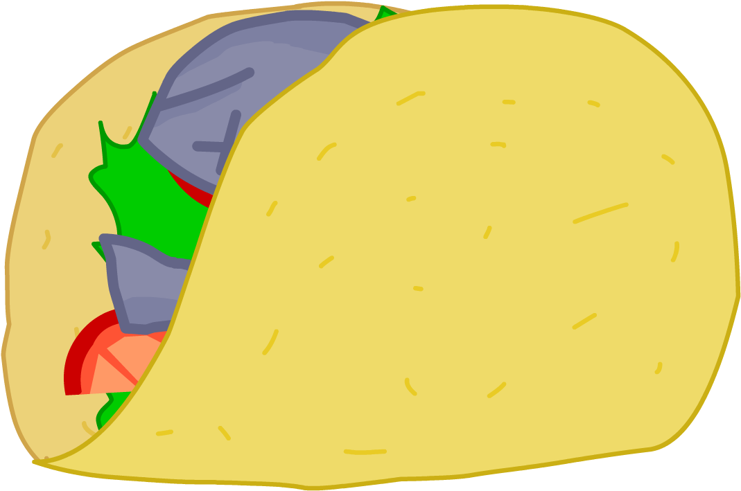Taco Clipart Battle For Dream Island - Taco (1080x721), Png Download