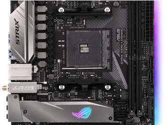 Asus Rog Strix X370-i Gaming Review - Asus Rog Strix X370 I Gaming (615x250), Png Download