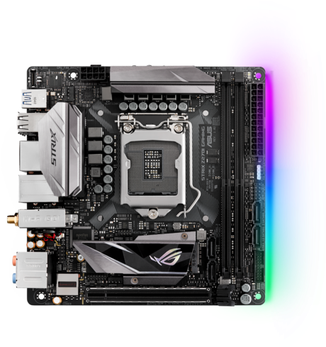 Experience Next Gen Performance With The Mini Itx Rog - Rog Strix Z270i Gaming (480x488), Png Download