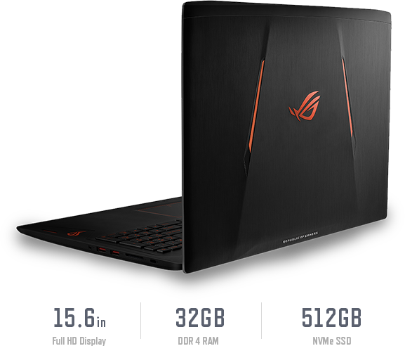 Strix Gl502 Enables Users To Enjoy High-end Gaming - Netbook (577x492), Png Download