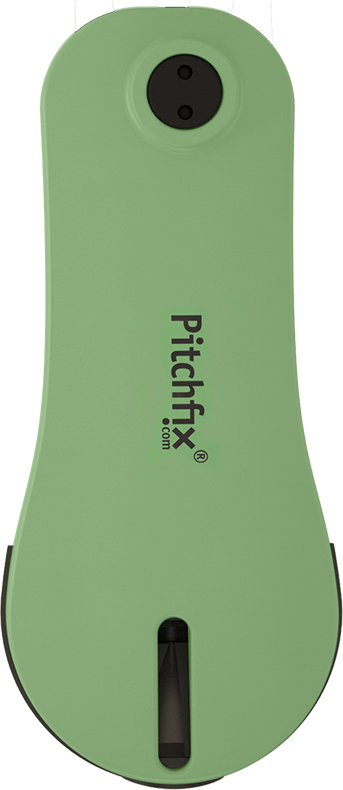 5 Pin Light Green/white - Promotional Pitchfix Magnetic Ball Marker Hat Clip (343x790), Png Download