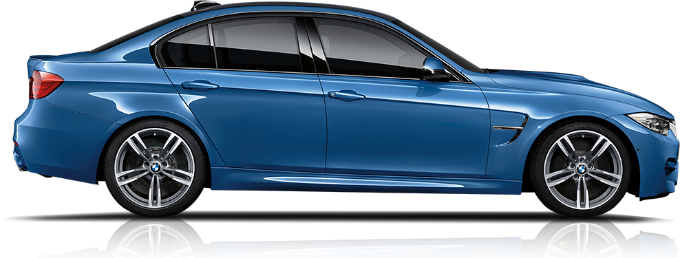Share This Film With Your Friends - Bmw M3 2017 Side (988x375), Png Download
