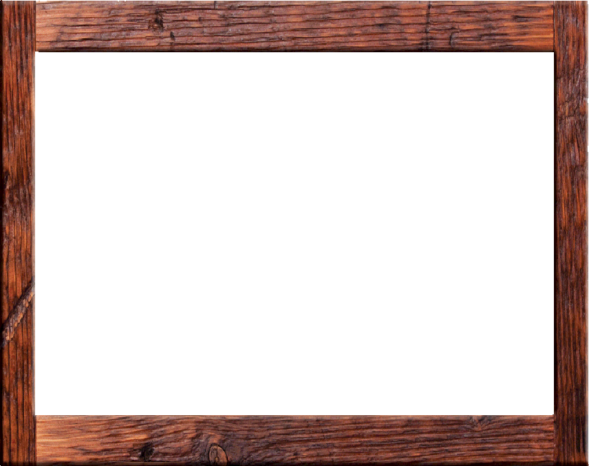 Old Wood Picture Frame Png (856x678), Png Download