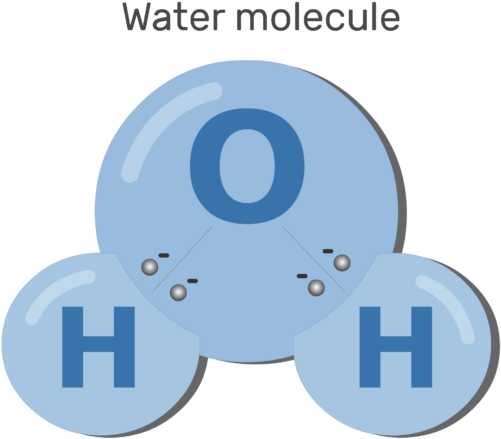 An Image Showing Polarizing Water Molecules Process - Molecule (634x550), Png Download