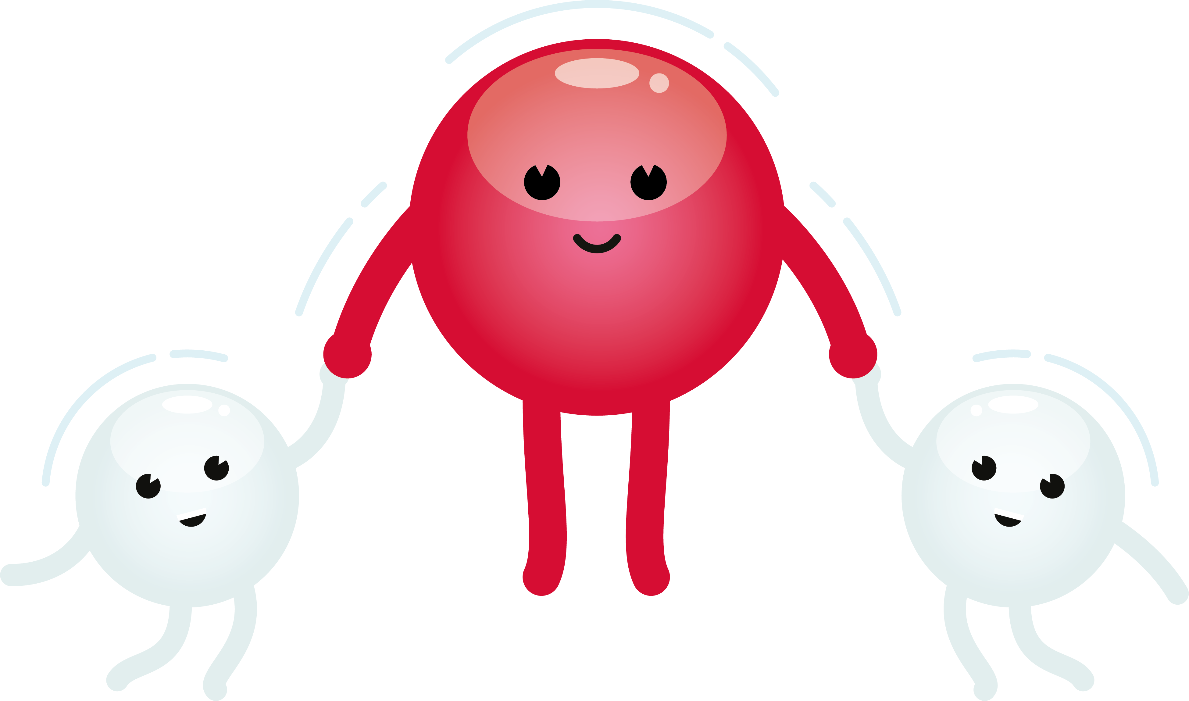 Download Water Molecule - Cartoon (3900x2299), Png Download