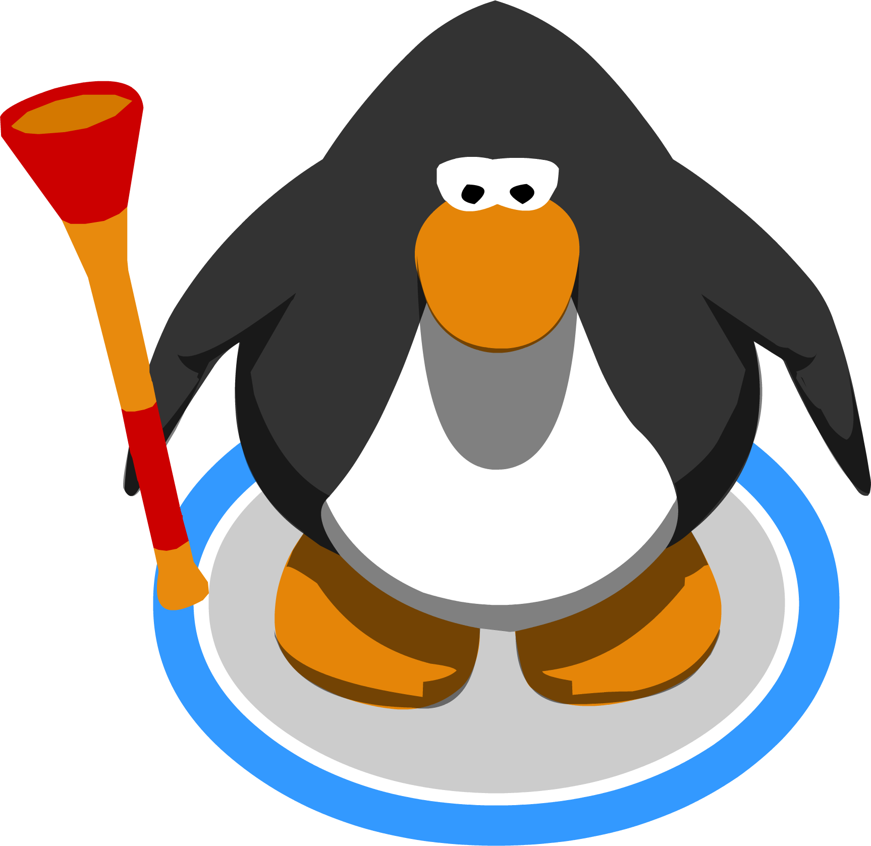 Hot Sauce Vuvuzela Ig - Club Penguin Sprite (1726x1677), Png Download