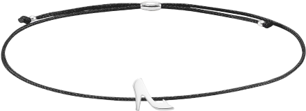 Cinderella Shoe Schwarz Silver - Bracelet (500x500), Png Download