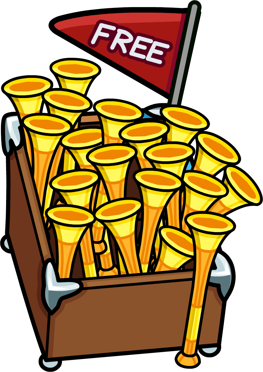 Penguin Cup Cove Fluffies Vuvuzela Stand - Penguin (860x1218), Png Download