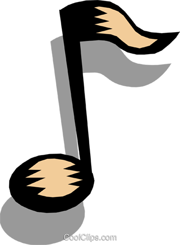 Notas Musicales Libres De Derechos Ilustraciones De - Note De Musique Sans Arrière Plan (353x480), Png Download