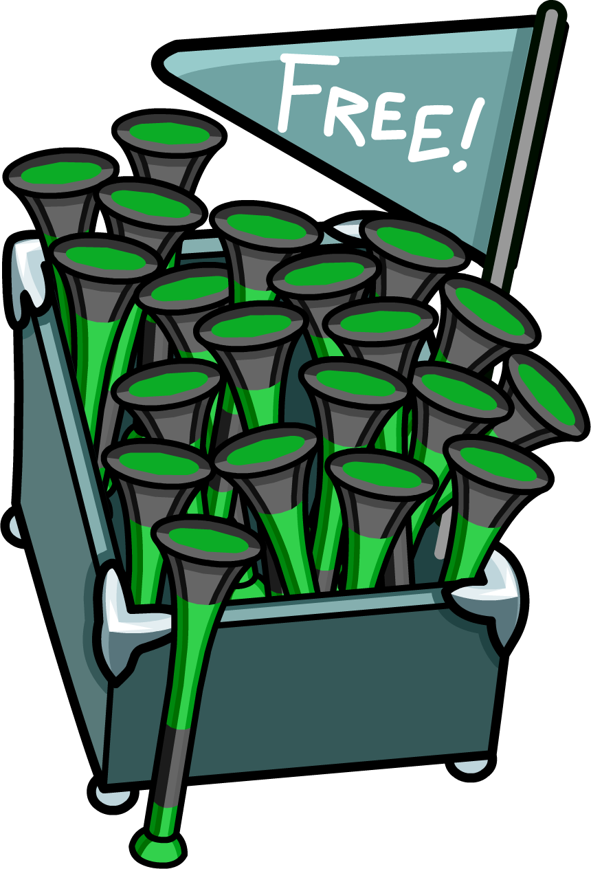 Penguin Cup Dock Space Squids Vuvuzela Stand - Portable Network Graphics (860x1264), Png Download