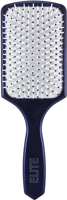 Elite Glitter Paddle Brush With White Pad - Hairbrush (611x817), Png Download