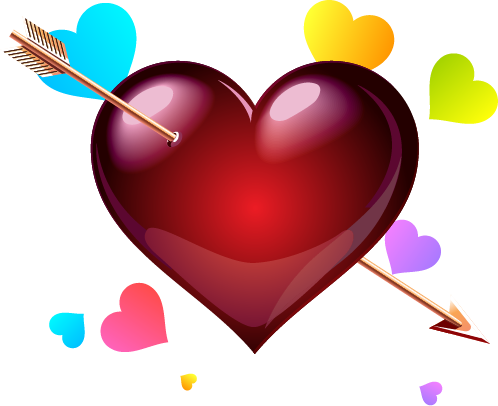 Gifs De Amor - Coeur Transpercé D Une Fleche (498x406), Png Download