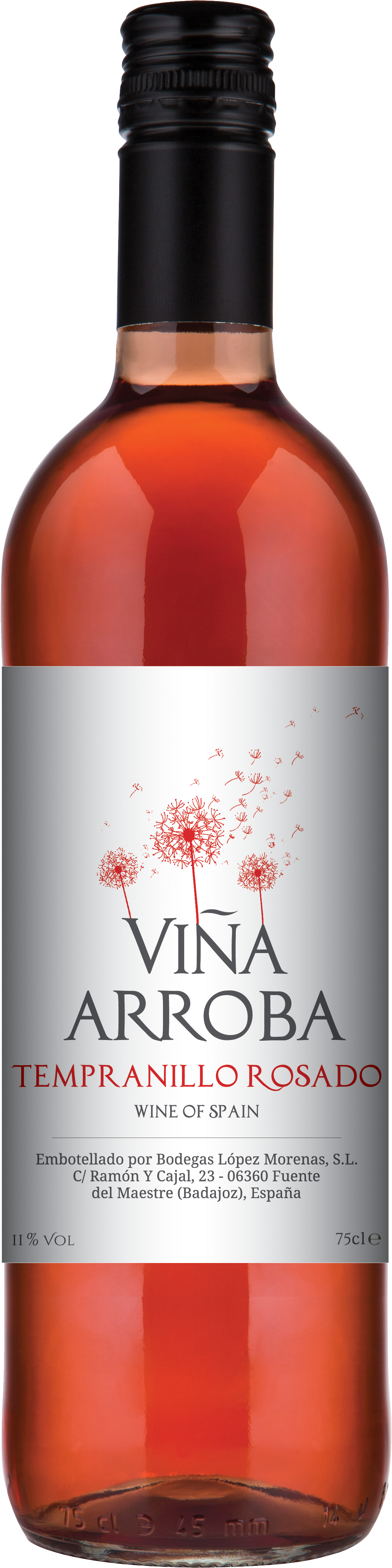 Vina Arroba Tempranillo Rosado (1272x4549), Png Download