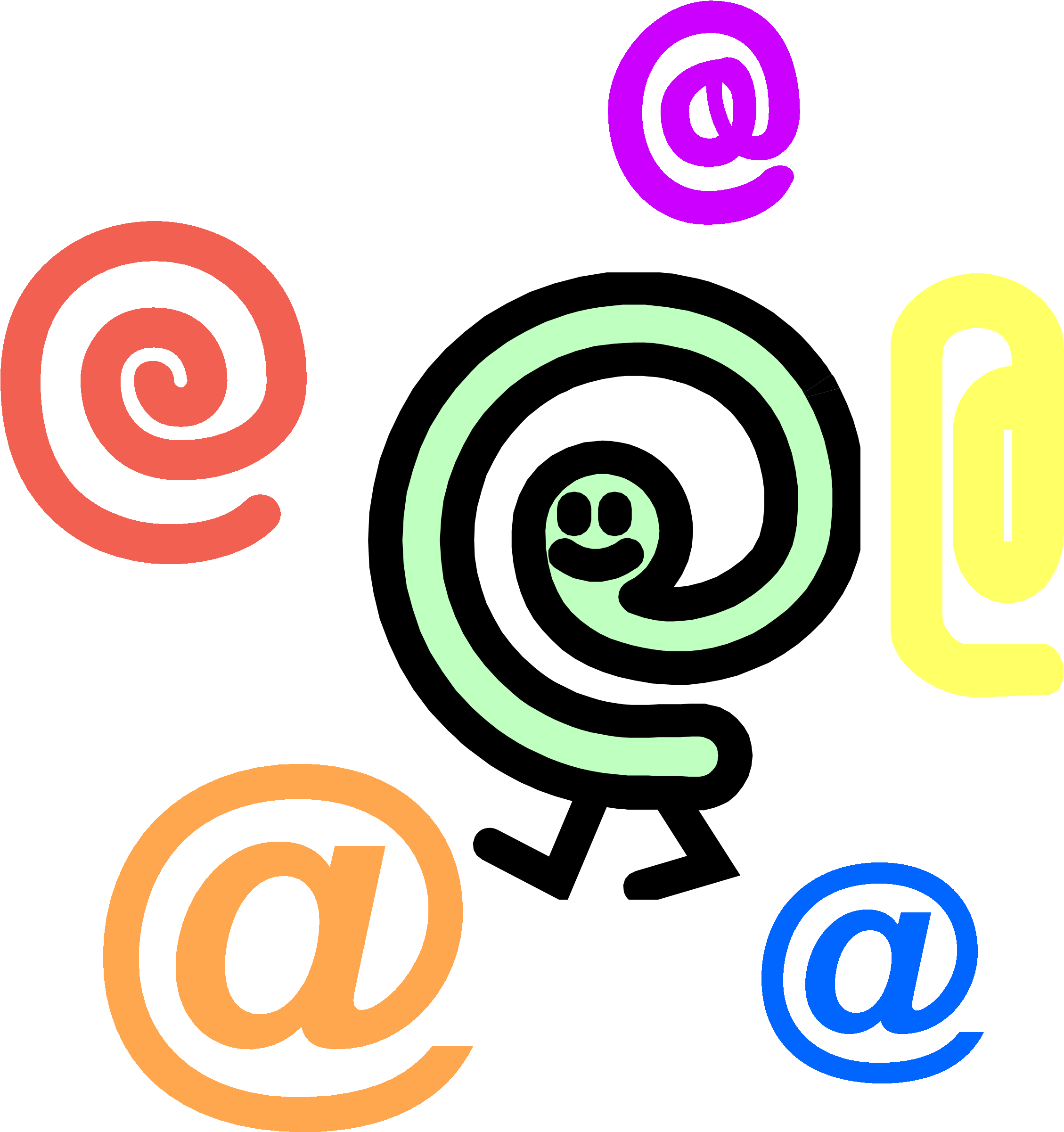 Hola - Email (3118x3043), Png Download