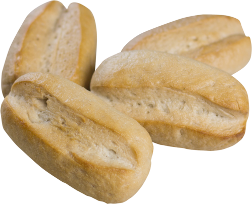 Blond Bread Rolls - Bread Rolls (499x404), Png Download