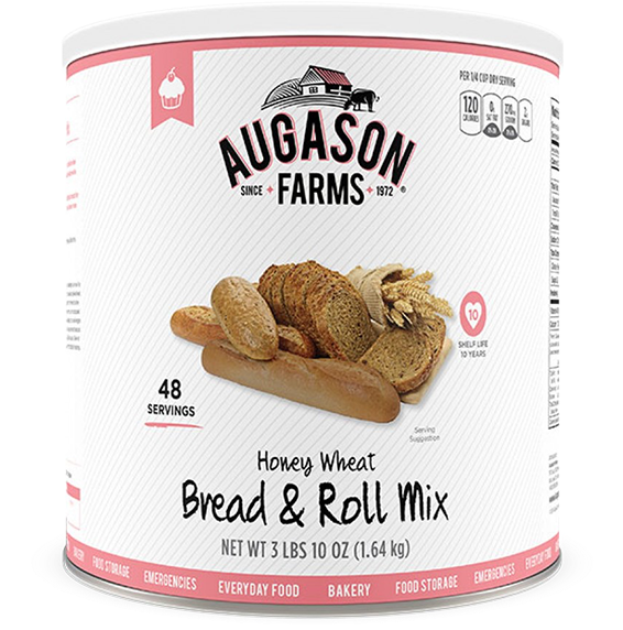 Augason Farms® Honey Wheat Bread & Rolls - Augason Farms Emergency Food Honey Wheat Bread (600x600), Png Download