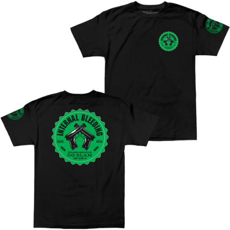 Internal Bleeding "crossed Pistols" Shirt - Shirt (480x480), Png Download