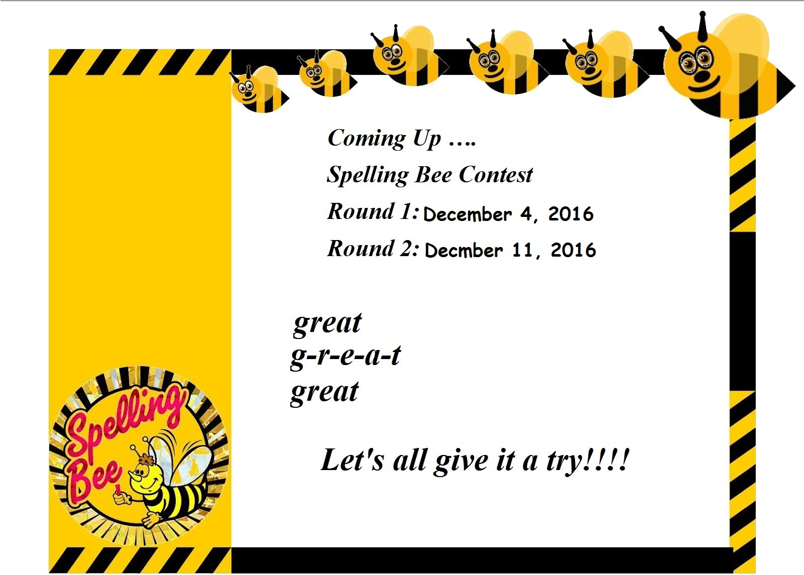 Event Properties - Spelling Bee Border (1600x1236), Png Download