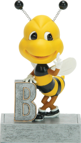 Spelling Bee Bobblehead Series P - Spelling Bee Bobblehead Resin Trophy Award (275x480), Png Download