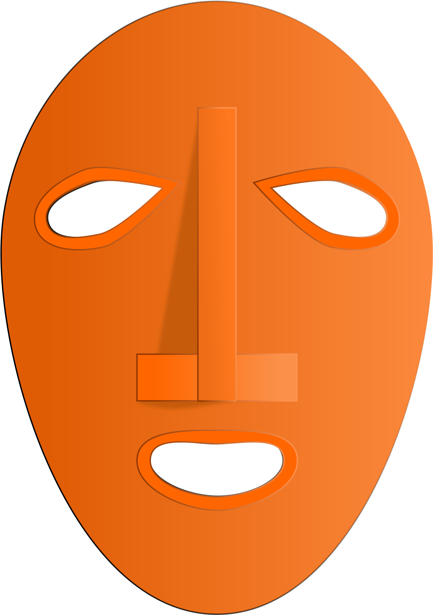 This Free Icons Png Design Of Traditional African Mask (1703x2400), Png Download