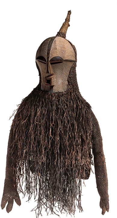 <em>mask Of The Bwadi Bwa Kifwebe Society</em>, Democratic - Nelson Atkins Museum African Mask Collection (422x720), Png Download