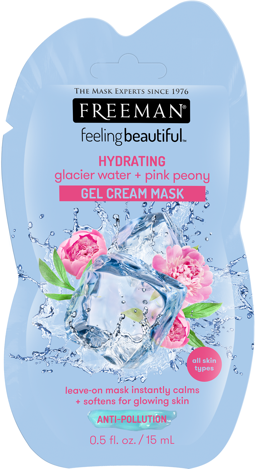 Download Gel Cream Mask Freeman Hydrating Glacier Water And Pink