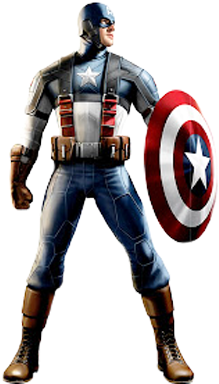 Os Vingadores Em Png - Captain America With Two Shields (350x400), Png Download