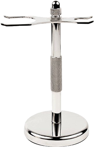 Chrome Razor And Shaving Brush Stand - Soporte De Brochas De Afeitar (500x500), Png Download