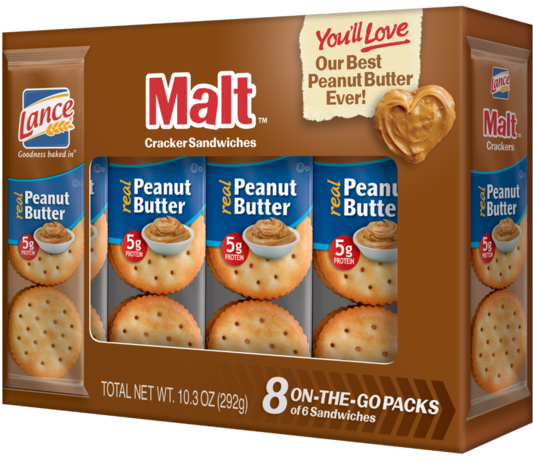 Lance 8 Count Sandwich Cracker Variety Pack (600x516), Png Download