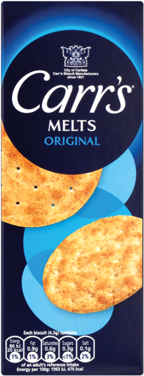 Carr S Melts Original 150g - Carr's Crackers Cheese Melts (800x800), Png Download