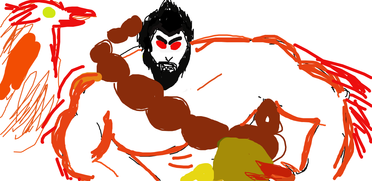 Scary Udyr - Illustration (1247x608), Png Download