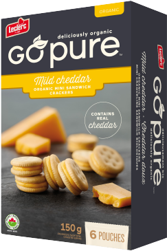 Gopure Mild Cheddar - Go Pure Crackers (351x376), Png Download