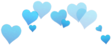 Blue Hearts - Heart Png Tumblr Blue (500x317), Png Download