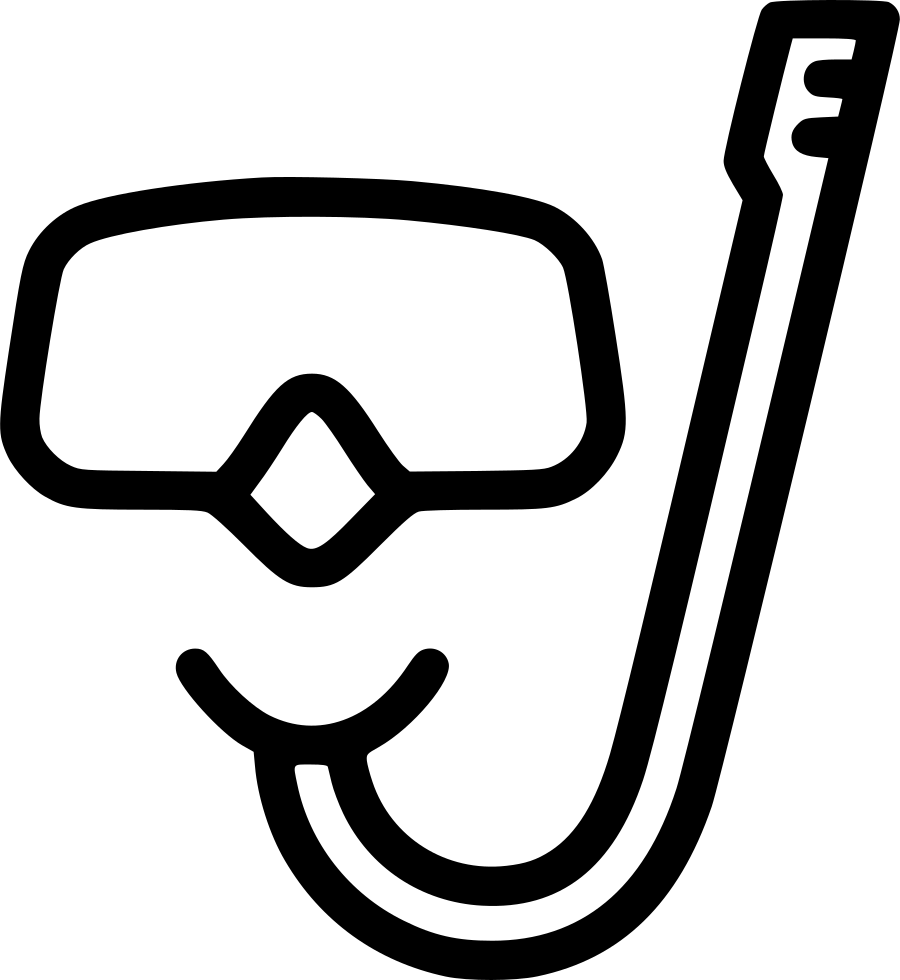 Mask Snorkel - - หน้ากาก ดำ น้ำ Png (900x980), Png Download