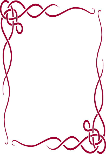 Fancy Border For Menu (408x593), Png Download
