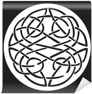 A Celtic Knot And Pattern In A Circle Design Wall Mural - Game Of Thrones Sigil Throw Blanket (400x400), Png Download