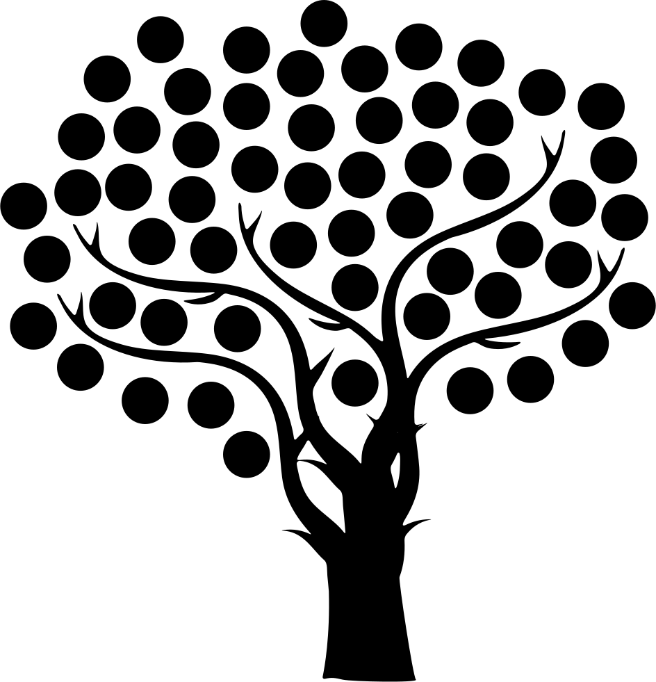 Tree With Thin Branches And Small Dots Foliage Comments - Best Optical Illusions Moving (944x981), Png Download